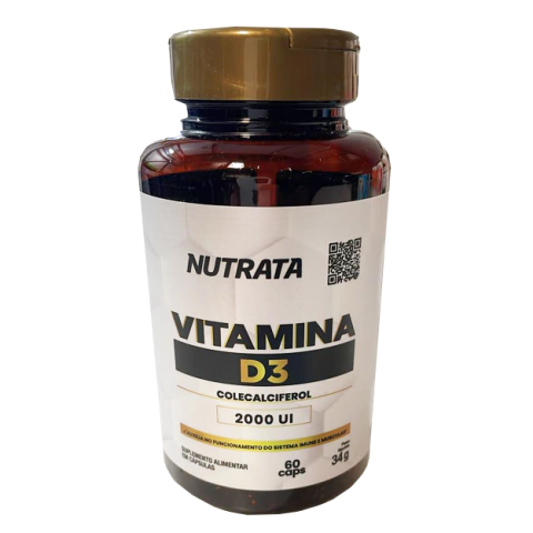 VITAMINA D3 60(CAPS) - NUTRATA