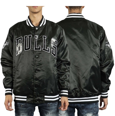 CHICAGO BULLS SATIN BOMBER JACKETS STARTER - L