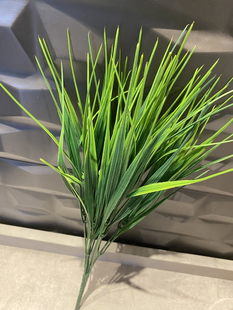 Galho Capim Verde Artificial 37Cm