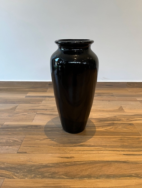 vaso esmaltado 72cm - Preto
