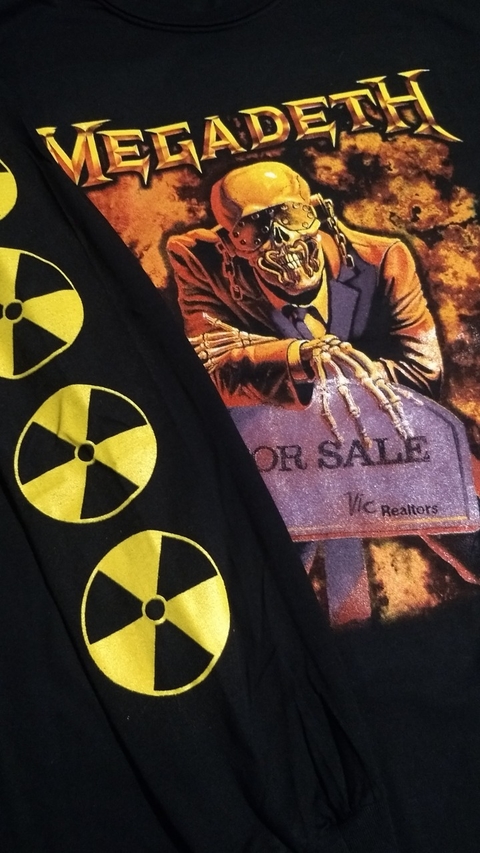 Remera Megadeth - Peace Sells Manga larga
