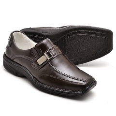 Sapato Casual Conforto Couro De Carneiro Marrom 2018 na internet