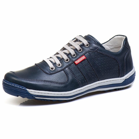 Sapatênis Casual Conforto Couro 3002