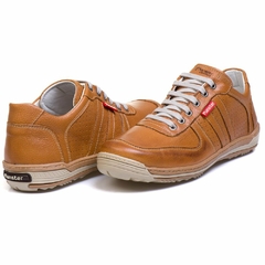 Sapatênis Casual Conforto Couro Claro 3002 - comprar online