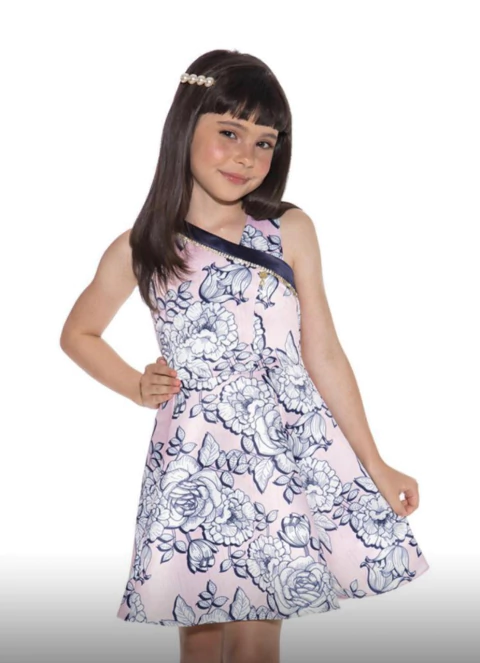 Vestido Diforini Infantil: Elegância, Conforto e Estilo Floral para Meninas - 011645