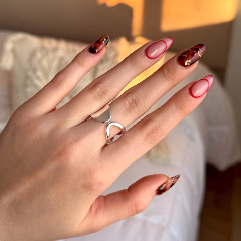 Anillo Front - Plata 925 E3 en internet