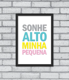 Quadro Sonhe Alto (menina)