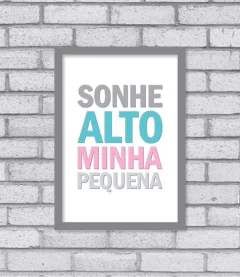 Quadro Sonhe Alto (menina)