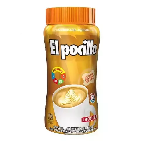 CEBADA TOSTADA EL POCILLO - FRASCO X 170 GRAMOS -