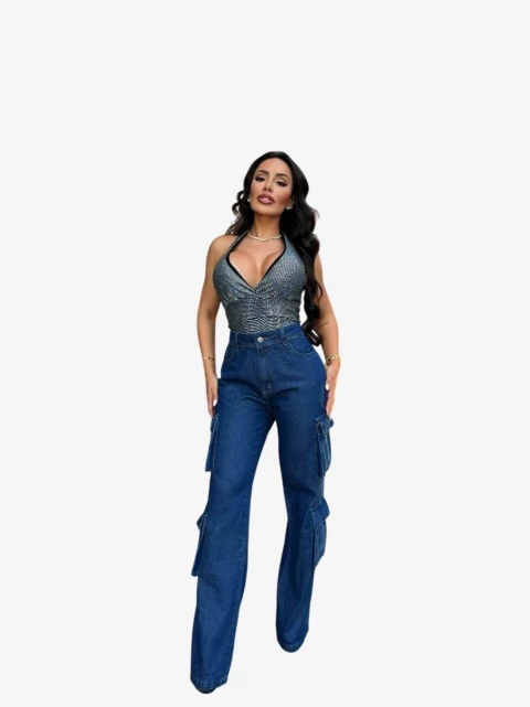 Calça Wide Leg Ref 882025 - comprar online