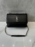 Bolsa Saint Laurent Sunset Preta Com Prata Italiana
