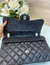 Bolsa Chanel Jumbo Preta Couro Caviar com Prata Italiana - loja online