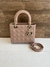 Bolsa Lady Dior Média Nude/Dourada Italiana