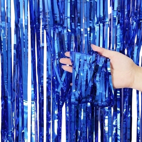 CORTINA DECORATIVA AZUL