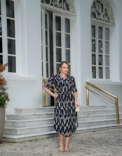 Vestido Chamissier Rayon Barra Ondulada Kauly (4133)