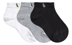 Meia Infantil Lupo Cano Curto Kit Com 3 2725 (2725) - comprar online