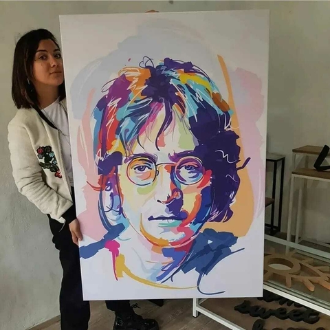 JHON LENNON POPART - Cuadro sobre Bastidor v/medidas