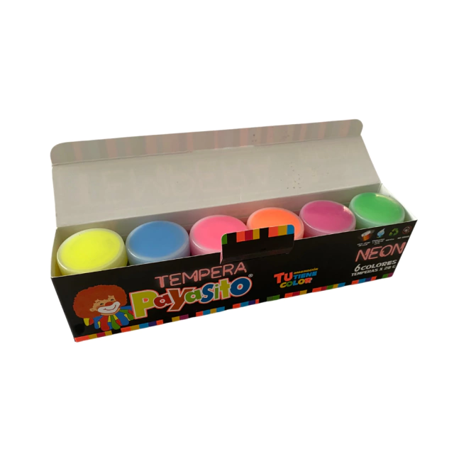 TEMPERA NEON PAYASITO X 6 UND - comprar online