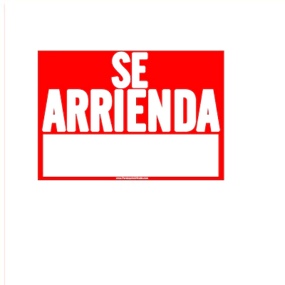 aviso se arrienda