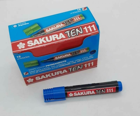 Marcador Permanente Sakura Ten 111 X 12 Unidades