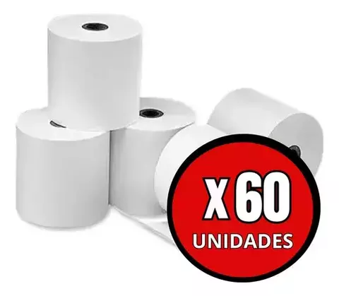 Rollo Impresora 75mm X 40mts Obra Paquete X 60 Unidades