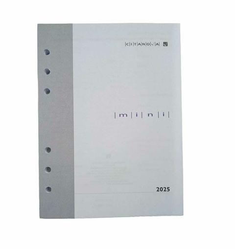 Repuesto Agenda Mini Citanova Semanal N°7 2025 14 X 19 Cm