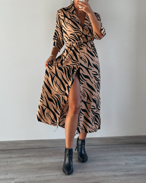 VESTIDO CAMISERO ZEBRA
