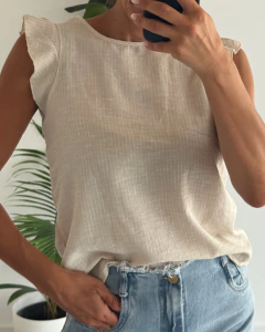 BLUSA DE LINO CLARA