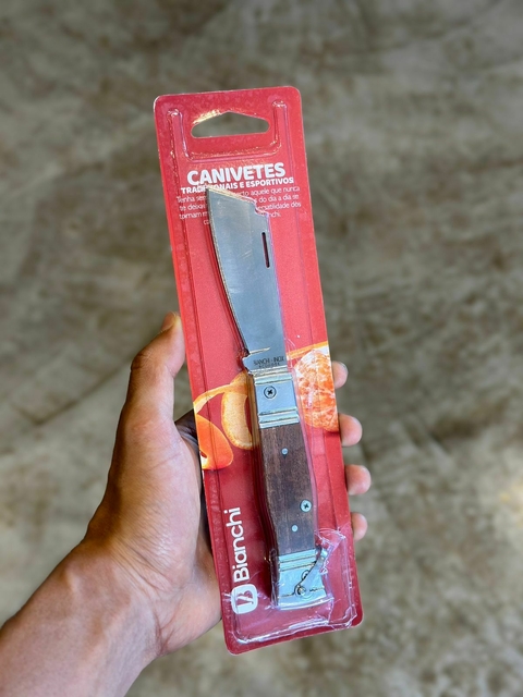 CANIVETE ALUMINIO/MADEIRA 3 1/4"