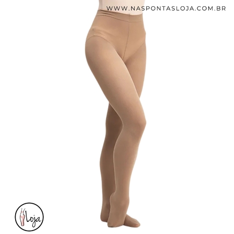 Meia Conversível com Pé- Cor Bege