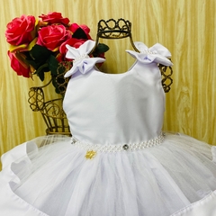 vestido de festa infantil batizado