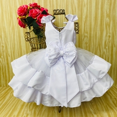 vestido de festa infantil batizado