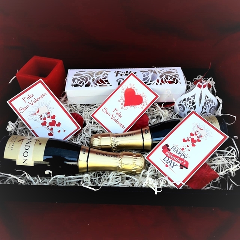 Bandeja Brindis Enamorados, Aniversario, Cumpleaños