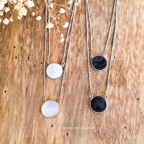 Escapulário com Pedra de 12mm - comprar online