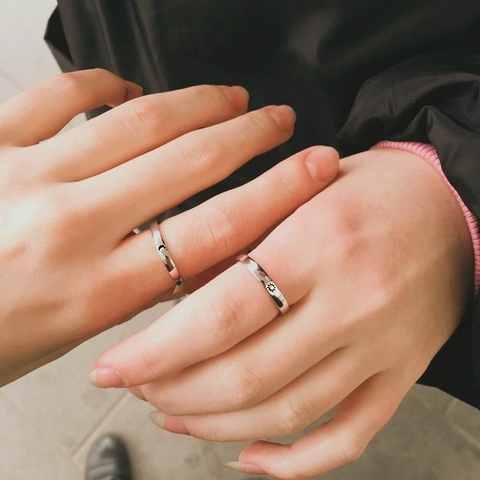 Par de Alianças Sol e Lua