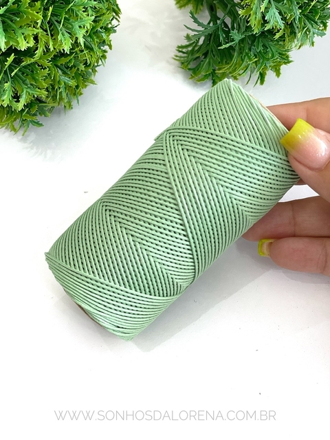 CORDÃO ENCERADO VERDE BB KIT COM 5 METROS