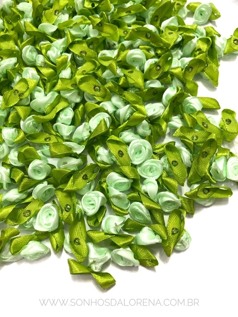 FLORES DE ROCOCO VERDE BB KIT COM 5 UNIDADES