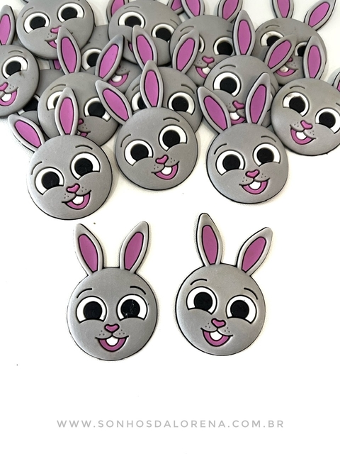 APLIQUE EMBORRACHADO BOLOFOFO COELHINHA BUNNY 4,6CM COM 02 UNIDADES