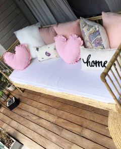 Almohadón corazón volados - tienda online