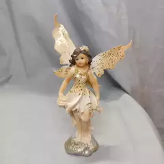 ADORNO HADA DE RESINA 13 cm dorado plata - Somos tu Evento