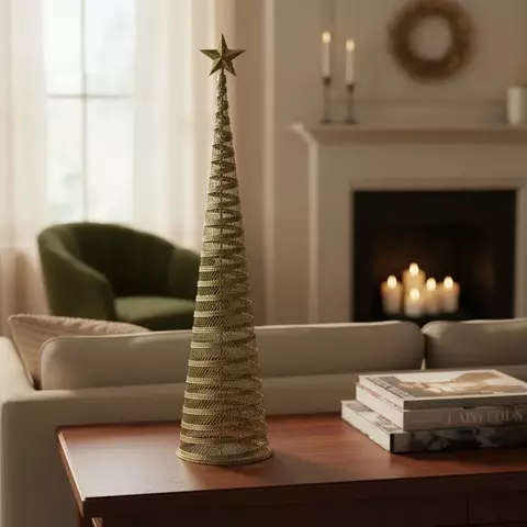 Navidad - Arbol Conico Metal 70cm