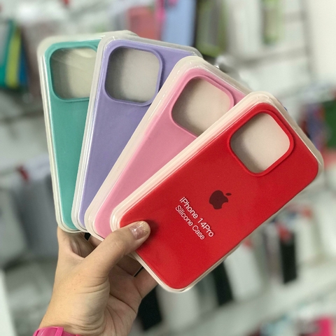 SILICONE CASE - IPHONE 14 PRO - VARIOS COLORES