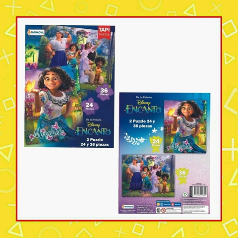 Puzzle x2 Encanto 24 y 36 piezas