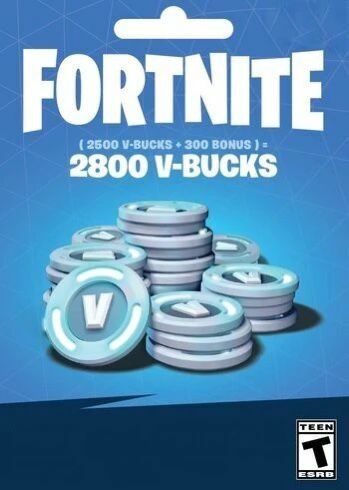 PACK DE 2800 PAVOS FORTNITE VBUCKS