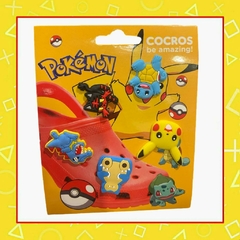 Pins x5 para crocs Pokemon