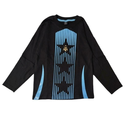 Remera Argentina Campeones Niños Manga Larga - comprar online