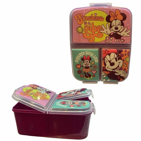 Tupper hermetico con divisiones minnie mouse - comprar online