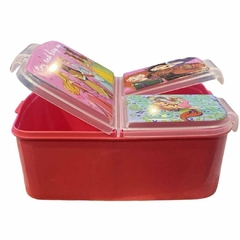 Tupper hermetico con divisiones Princesas - Pata´s Games and Toys