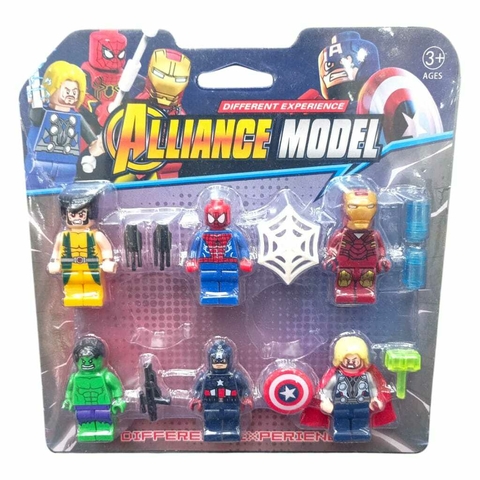 Mini lego x6 Marvel - comprar online