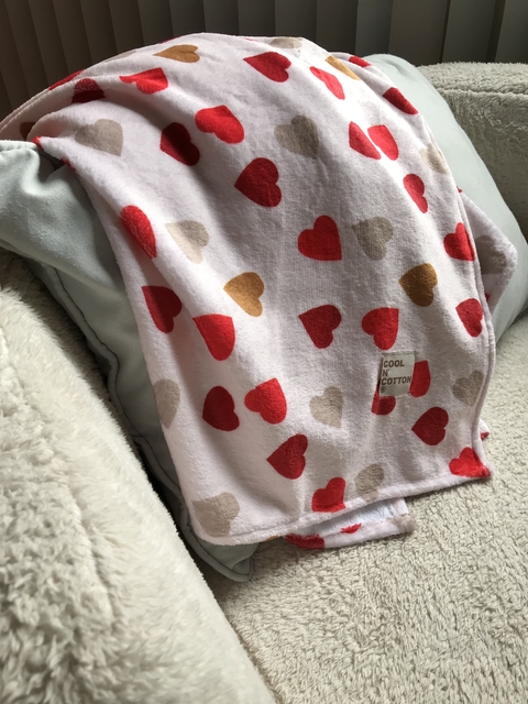 Manta Polar Corazones C